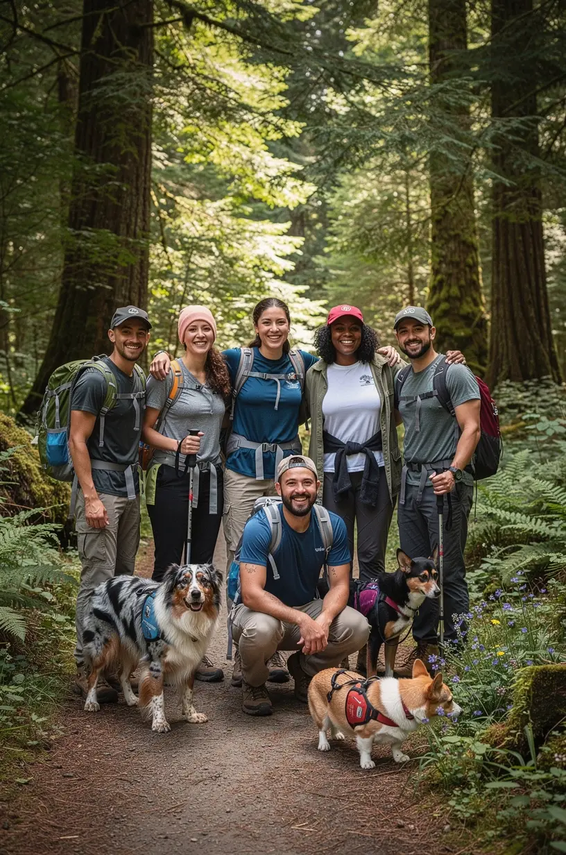 Карта США с отмеченными локациями питомников и центров для животных, удобных для путешественников с питомцами